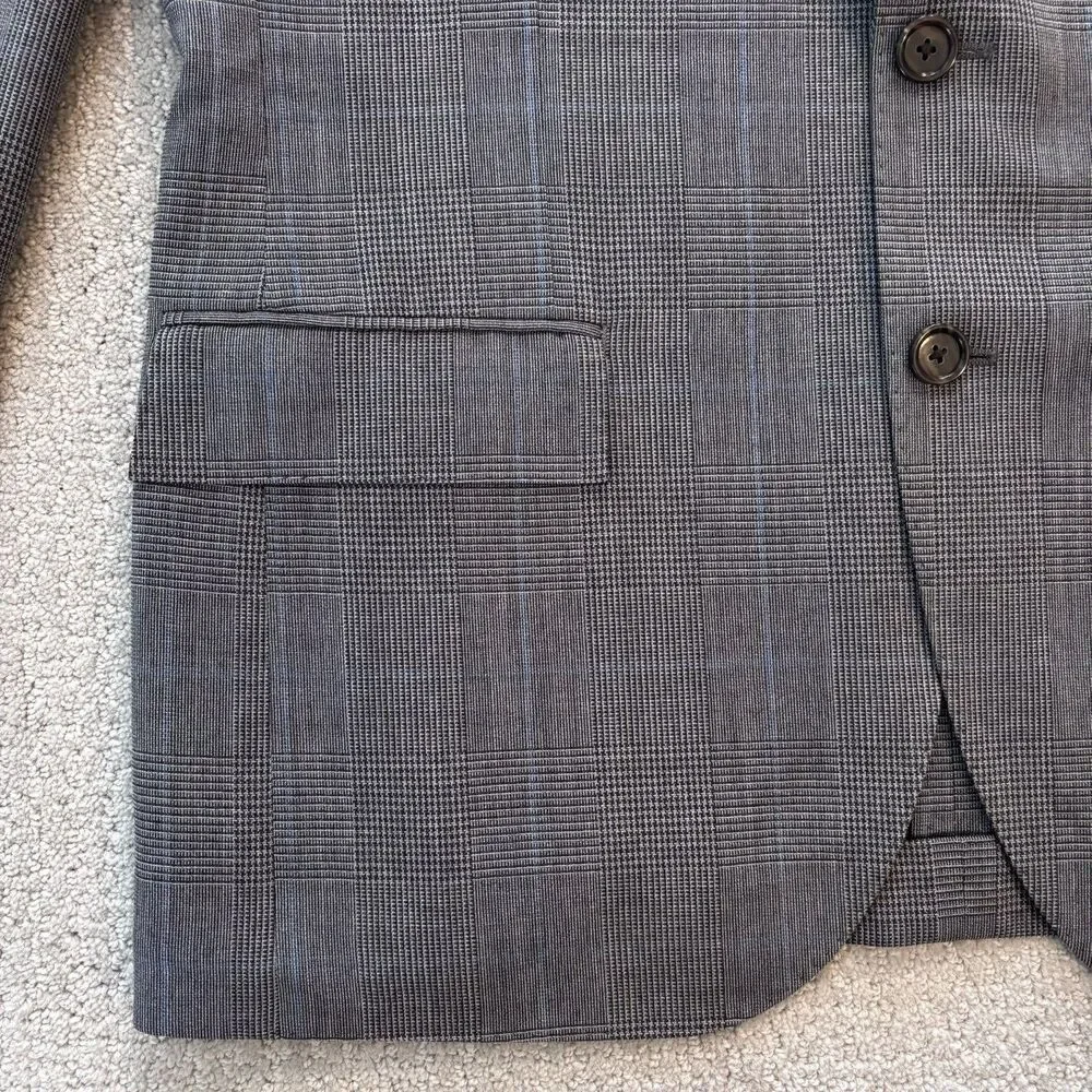 J. CREW 100% Wool Glen Plaid Ludlow Traveler Tollegno 1900 Italy Blazer Jacket